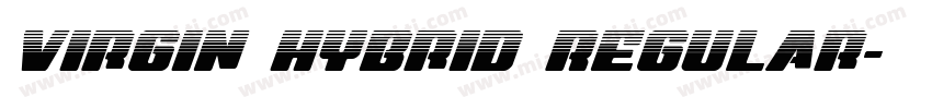 Virgin Hybrid Regular字体转换